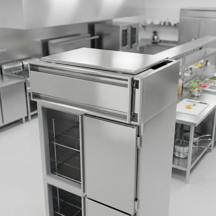 Product image #2 for Continental Refrigerator D1FNSAPTHD Designer Line 1-Section Pass-Thru Commercial Freezer with Half Solid Doors