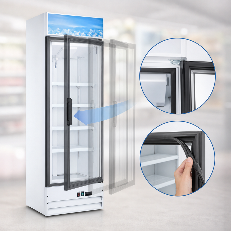Self-Closing Glass Door