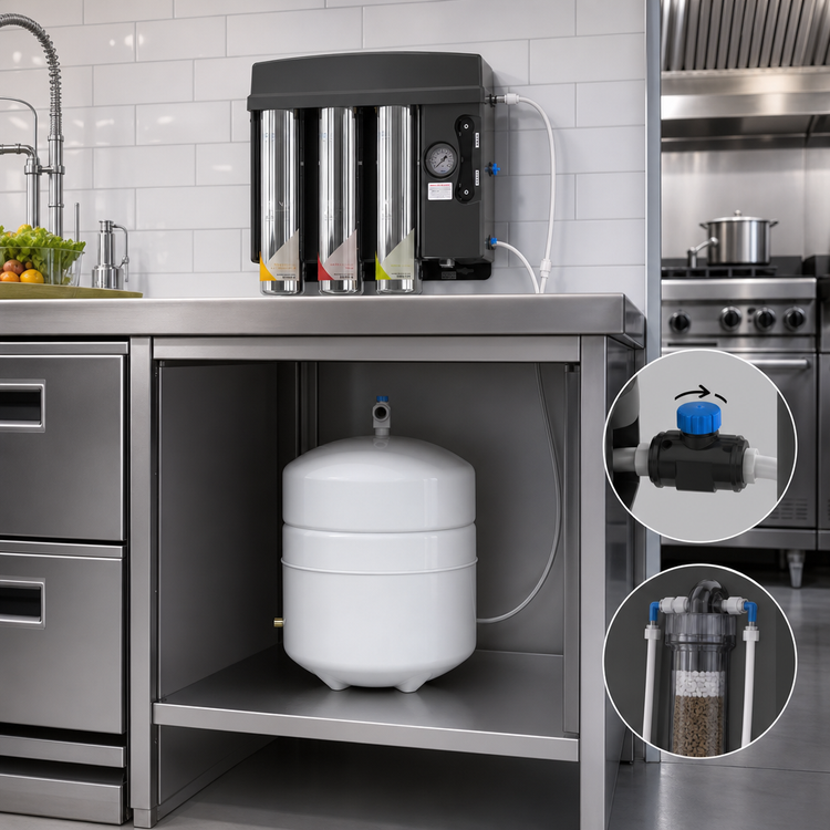 Product image #3 for Everpure EZ-RO 200/2G-BL Blended Reverse Osmosis Water Filtration System with 2-Gallon Tank, 200 GPD