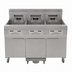 Thumbnail image #3 for Frymaster 1814 Oil Conserving Triple Electric Fryer Battery with Built-In Filtration, 3 x 60 lb Tanks