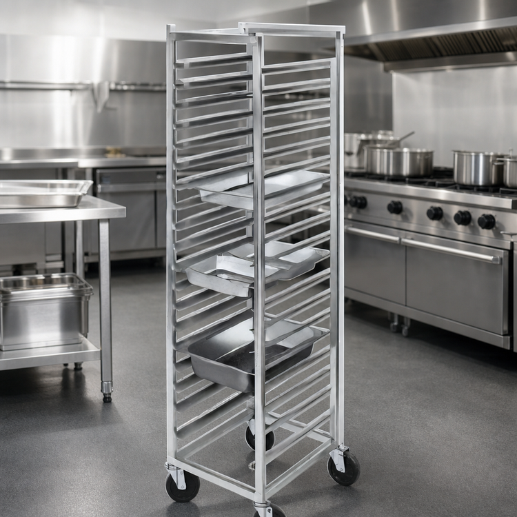 Product image #3 for Stainless Series 12 x 20 Steam Table Pan Rack, End Load, 11 Pan Capacity