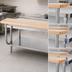 Thumbnail image #3 for Advance Tabco 96-Inch x 10-Inch Wood Cutting Board for Equipment Stands, 1-1/2-Inch Thick, Adjustable Height