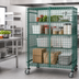 Thumbnail image #3 for Quantum Green Epoxy Mobile Security Cage, 60-Inch W x 18-Inch D x 69-Inch H