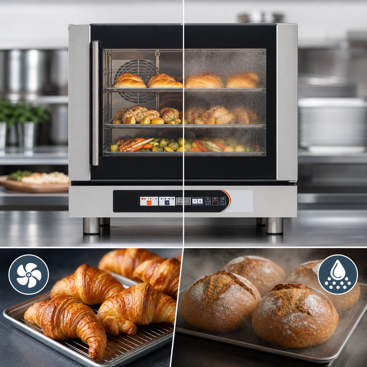 Product image #4 for Nemco 6245 Countertop Half-Size Electric Convection Oven with Steam