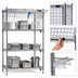 Thumbnail image #3 for Eagle Security Enclosure Kit with Single Flip-Up Door, Chrome Finish, 36 x 18 Inches