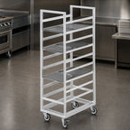 Thumbnail image #3 for Channel Manufacturing 437A3 18-Tray Aluminum End-Load Cafeteria Tray Rack, 14" x 18" Trays, 36"H