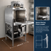 Thumbnail image #4 for CMA Energy Mizer EST-FL Front Loader Low-Temp Chemical Sanitizing Door-Type Dishwasher
