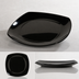 Thumbnail image #4 for 9-1/2 Inch Square Black Melamine Dinner Plate with Rolled Edge