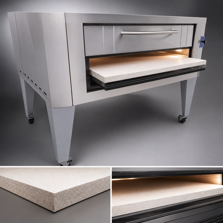 Product image #3 for Bakers Pride Super Deck Series Gas Pizza Deck Oven, Single Deck, 66 x 44-Inch FibraMent Hearth