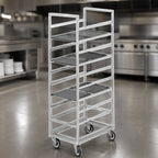 Thumbnail image #3 for Channel Manufacturing 448S3 36-Inch Stainless Steel Cafeteria Tray Rack, 8-Tray, End Load, 15 x 20-Inch Trays