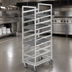 Thumbnail image #3 for Channel Manufacturing 36-Inch High Stainless Steel Cafeteria Tray Rack, Single Section, End Load