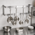 Thumbnail image #3 for John Boos PRW21A Wall-Mount Stainless Steel Double-Bar Pot Rack, 36 Inches, 6 Hooks