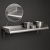 Thumbnail image #3 for Eagle Snap-n-Slide 72-Inch x 15-Inch Wall-Mounted Stainless Steel Shelf with V Marine Front Edge