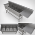 Thumbnail image #3 for John Boos Pro-Bowl 4-Compartment Sink with 24