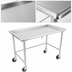Thumbnail image #3 for John Boos 72-7/8-Inch x 30-3/8-Inch Stainless Steel Sorting Table with 2-1/4-Inch Raised Edge and Locking Casters