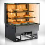 Thumbnail image #3 for Structural Concepts Reveal® NE3627HSV Self-Service Heated Slide-In Counter Display Case, Straight Glass Front, 2 Adjustable Shelves