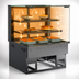 Thumbnail image #3 for Reveal® Self-Service Heated Slide-In Counter Display Case with Straight Glass Front, 2 Shelves