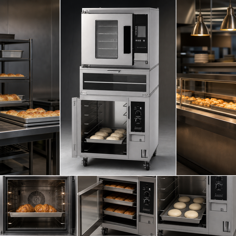 Product image #3 for MicroBakery Half-Size Electric Oven/Staging Cabinet/Proofer Combo, 1 Deck, 5/4/12 Pan Capacity