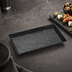 Thumbnail image #3 for American Metalcraft Black Faux Slate Melamine Rectangular Serving Tray