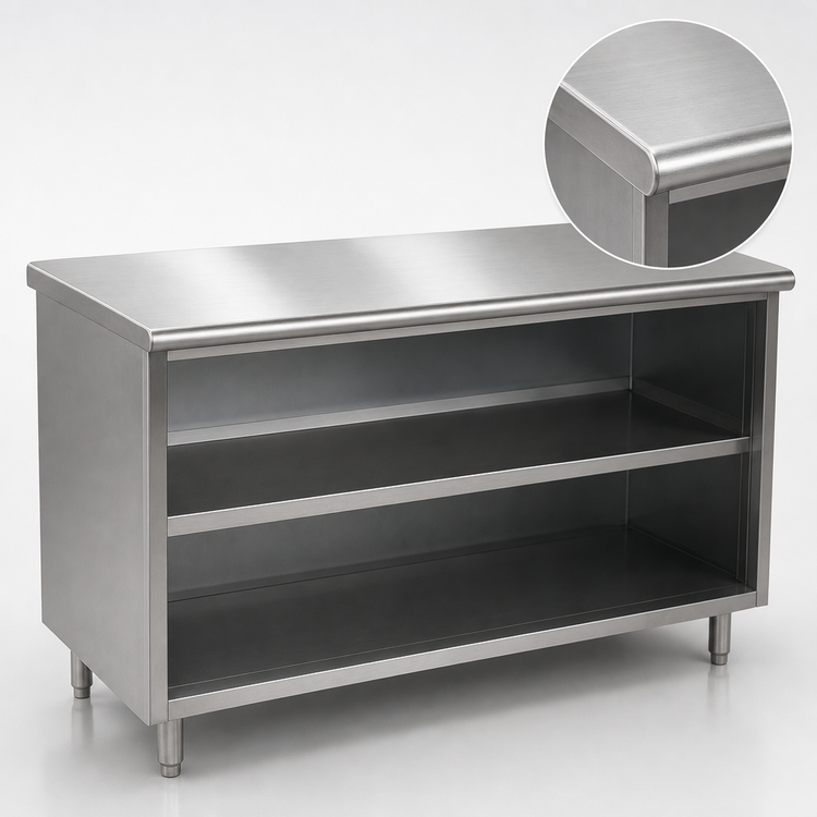 Product image #3 for Eagle Spec-Master 60-Inch Wide Stainless Steel Plate Cabinet with Sliding Doors