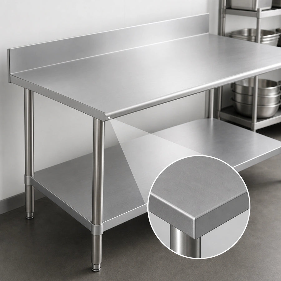 16-Gauge Stainless Steel Top