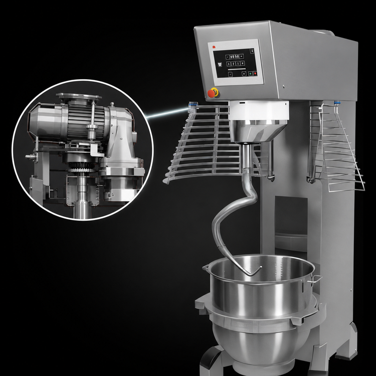 Product image #3 for Varimixer ERGO100-2 100 Qt Heavy-Duty Floor Planetary Mixer with Programmable Touchscreen, 208V, 3-Phase