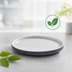 Thumbnail image #3 for American Metalcraft 6-Inch Round Graphite Melamine Plate, BPA Free