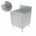 Thumbnail image #4 for Perlick Top Shelf 24-Inch Wide x 24-Inch Deep Underbar Storage Cabinet with Drainboard Top and Open Cabinet Base