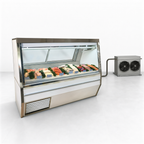 Thumbnail image #3 for Howard-McCray 34N Series R-CFS34N-8-BE-LED 96-Inch Double Duty Remote Refrigerated Fish/Poultry Service Case with Straight Glass