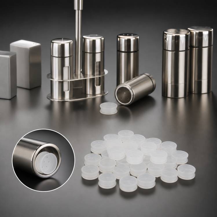 Product image #3 for American Metalcraft Replacement Plastic Stoppers/Plugs for Salt and Pepper Shakers, Pack of 25