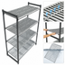 Thumbnail image #3 for Cambro Camshelving Basics Plus 4-Tier Stationary Starter Unit, 21 x 60 x 72 Inch, Brushed Graphite