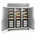 Thumbnail image #3 for Traulsen Spec-Line Three-Section Standard-Depth Reach-In Heated Holding Cabinet with Half-Height Solid Doors