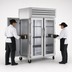 Thumbnail image #3 for True SPEC SERIES 2-Section Pass-Through Heated Holding Cabinet with Glass Front and Solid Rear Swing Doors