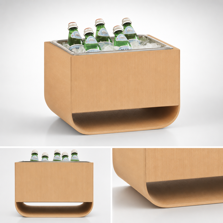 Product image #4 for Cal-Mil Renew Ice Housing Cart Accessory, Curved Base, Upcycled Rice Hulls, 14 x 11 x 9.5 Inches