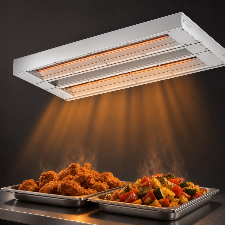 Product image #3 for Hatco Glo-Ray® 24-Inch Double Infrared Strip Heater, Unlighted, 700 Watt, Aluminum