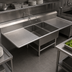 Thumbnail image #3 for John Boos Pro-Bowl 2-Compartment Platter Sink with Left and Right Drainboards, 79-3/16 Inch W x 36-1/2 Inch D