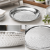 Thumbnail image #3 for American Metalcraft Round Hammered Stainless Steel Serving Bowl, 78 oz.
