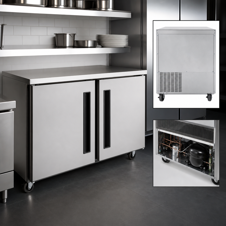 Product image #3 for Centerline by Traulsen 36-Inch Two-Section Undercounter Reach-In Freezer with Solid Left/Left Doors, 9 Cu. Ft.