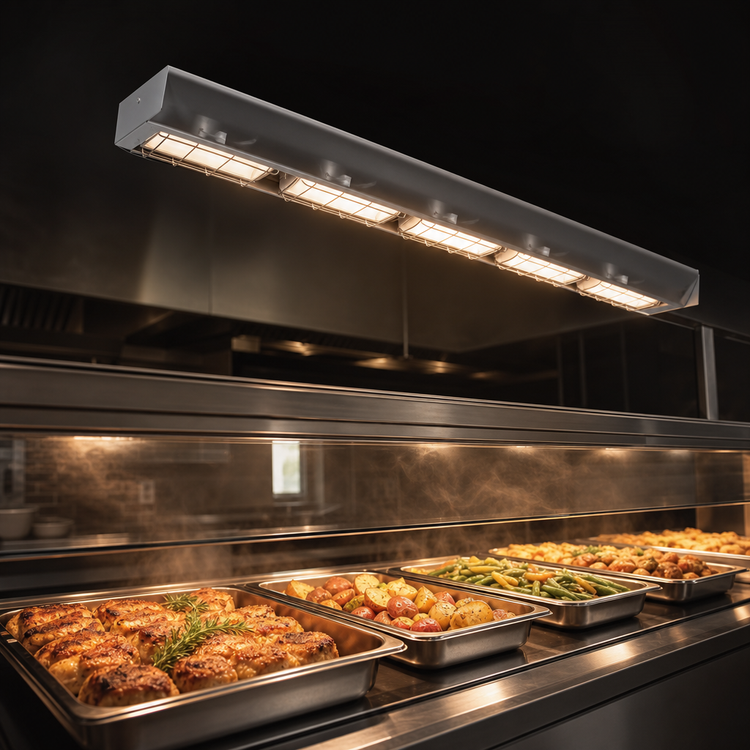 Product image #3 for Hatco Ultra-Glo 36-Inch Lighted High-Watt Single Ceramic Infrared Strip Heater
