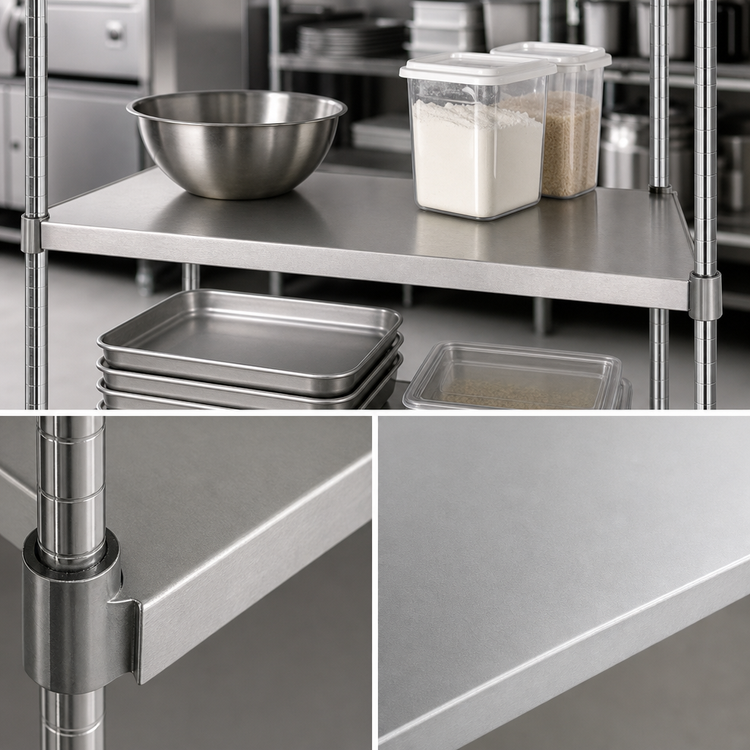 Product image #3 for Eagle Group Solid Galvanized Shelf with Marine Edge, 36 x 24 Inches