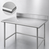 Thumbnail image #3 for Advance Tabco TKMG-304 48-Inch x 30-Inch 16-Gauge 304 Stainless Steel Work Table with 5-Inch Backsplash