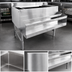 Thumbnail image #3 for Omcan CS-ICB-36 36-Inch Underbar Stainless Steel Ice Bin with 12-Inch Deep Bowl, 3-Inch Backsplash, and Bottle Holders
