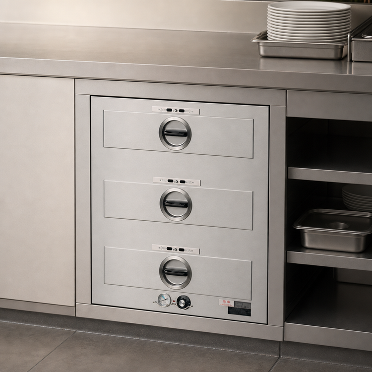 Product image #4 for Toastmaster 3-Drawer Built-In Drawer Warmer with Thermostatic Controls