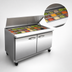 Thumbnail image #3 for IKON Refrigeration Mega Top 2-Section Sandwich/Salad Prep Table with 4 Drawers, 61.2 Inch Wide