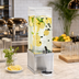 Thumbnail image #3 for Urban 3 Gallon Square Acrylic Beverage Dispenser with Infusion Chamber and Stainless Steel Base