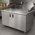 Thumbnail image #3 for Advance Tabco Special Value Economy 72-Inch x 30-Inch Enclosed Work Table with Cabinet Base and 304 Stainless Steel Top