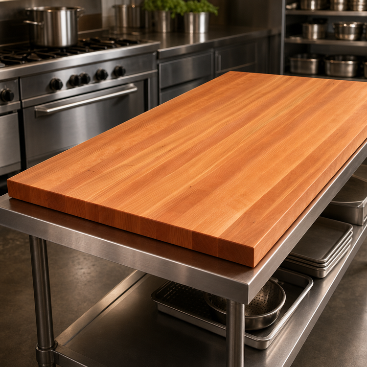 Product image #3 for Boos Block American Cherry Edge Grain Kitchen Countertop, 108 x 27 x 3 Inches, Varnique Finish
