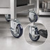 Thumbnail image #3 for Krowne 5-Inch Plate-Mount Casters with Brakes, Set of 6, 6-Inch Raise