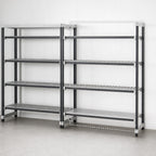 Thumbnail image #3 for Cambro Camshelving® Elements EXA242484VS5480 Polymer Shelving Add-On Unit, 24"W x 24"D x 84"H, 5-Tier, Vented/Solid