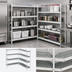 Thumbnail image #3 for Fermostock 4-Tier Corner Expansion Polymer Shelving Unit, 71 Inch H x 26 Inch W x 14 Inch D